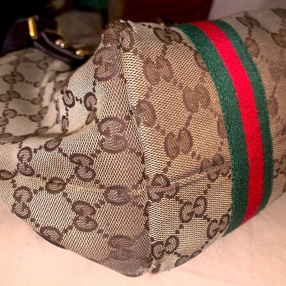 AUTHENTIC GUCCI GG SHERRY LINE SHOULDER BAG - Picture 9 of 10